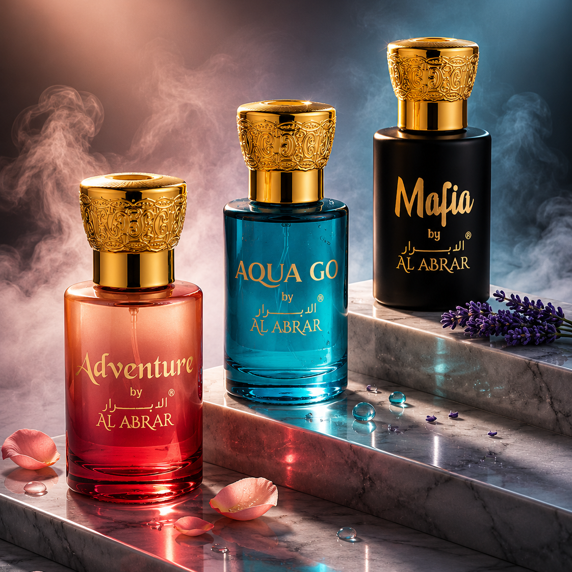3 In 1 Premium Fragrance Combo Mafia Adventure Aqua Go Luxury Perfume Gift Set