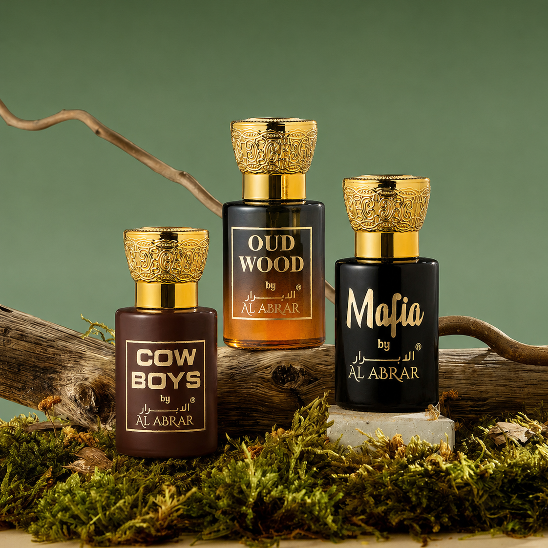 3 In 1 Premium Fragrance Combo Mafia Oud Wood Cow Boys Luxury Perfume