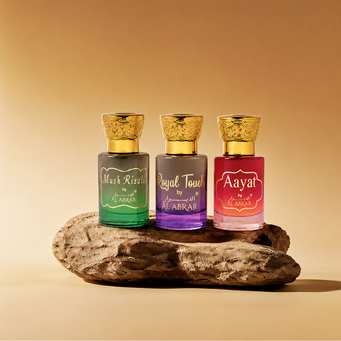 3 In 1 Premium Fragrance Combo Aayat Musk Riazali Royal Touch Luxury Perfume Gift Set
